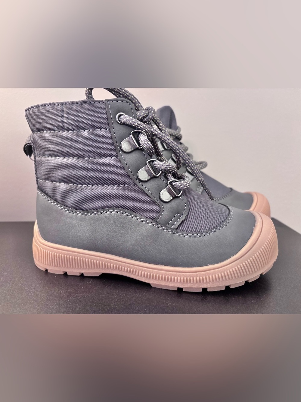 NWT Cat & Jack Fox gray boots size 10